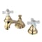 Kingston Brass KS5562PX 8" Widespread Bathroom Faucet, Polished Brass KS5562PX - alternate 1